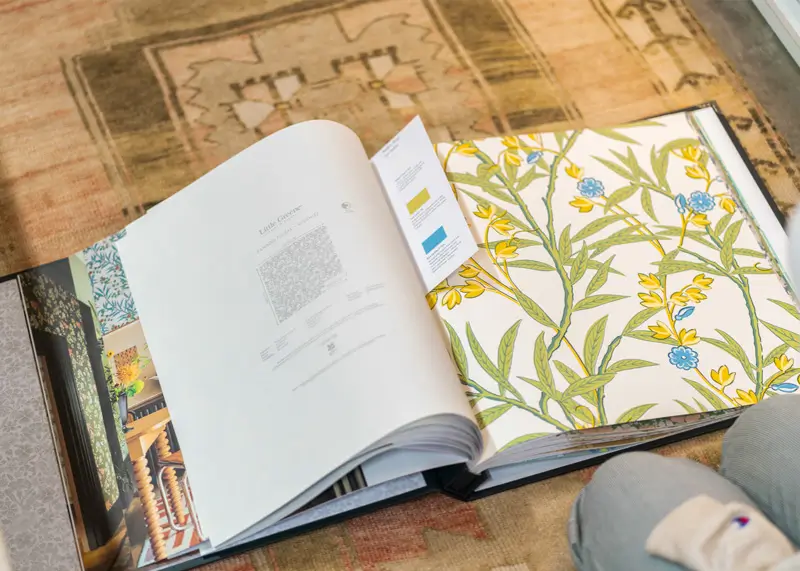 hart and hill gallery showroom wallpaper