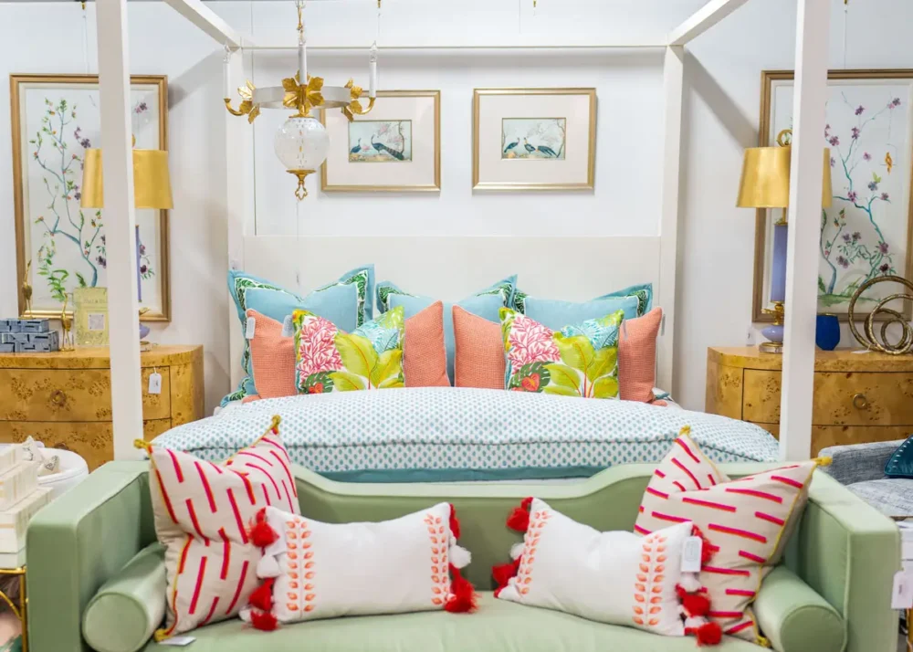 mint and coral