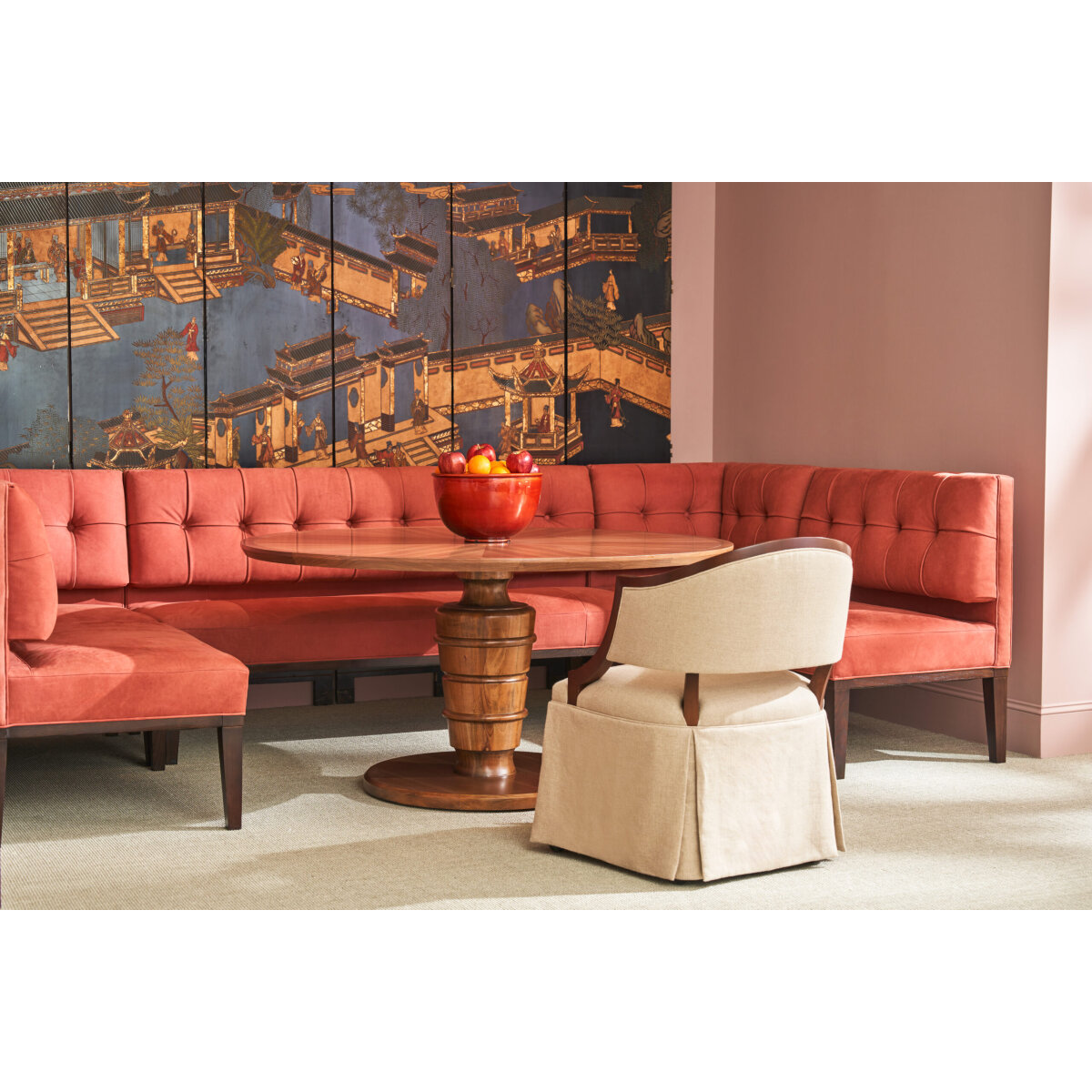 Kennis Skirted Dining Arm Chair & Game Chair - Image 5