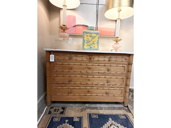 faux bamboo chest of drawers