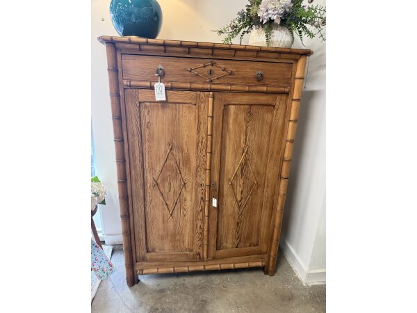 faux bamboo cabinet